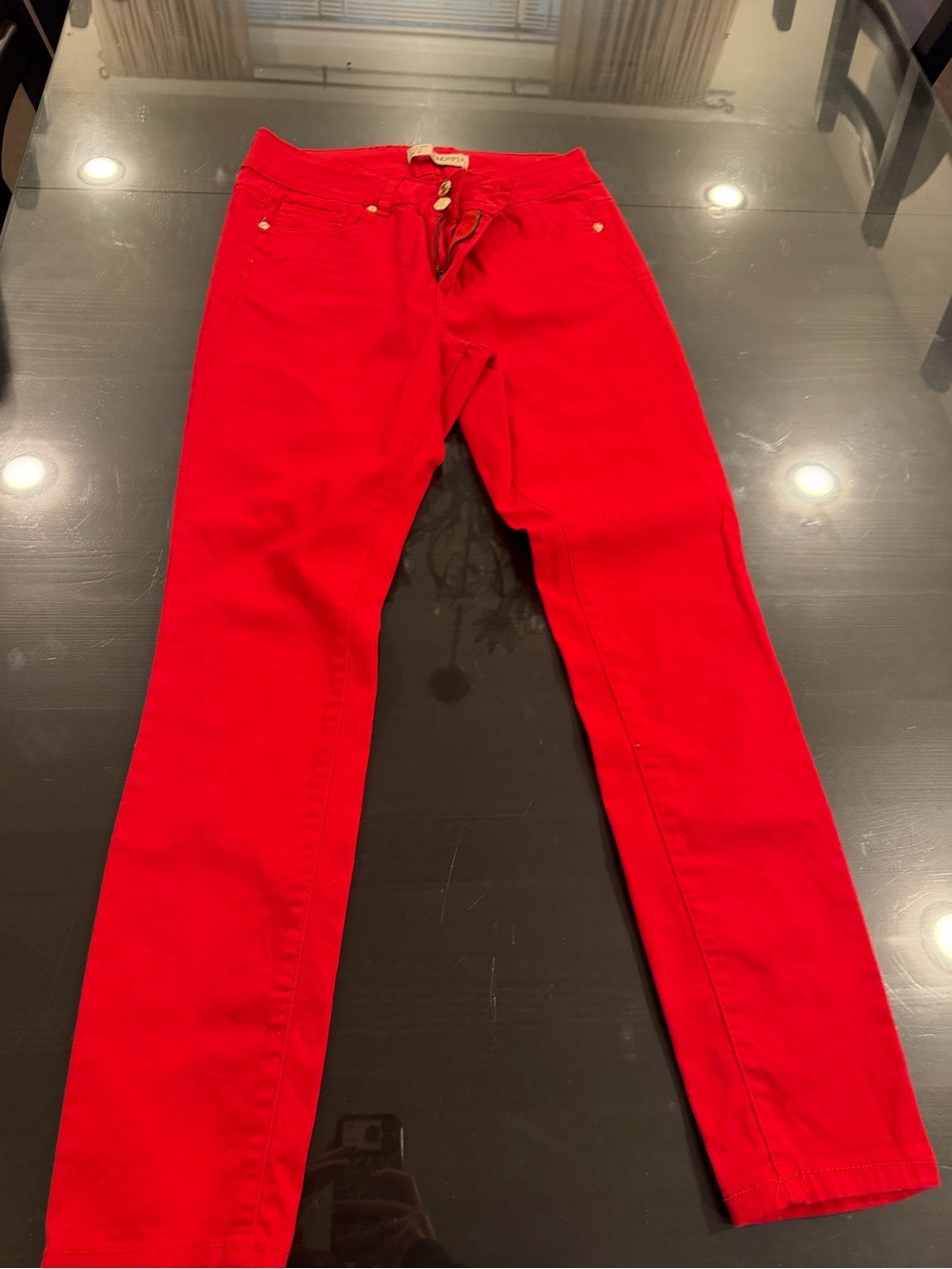 Women's Red Slim Jeans